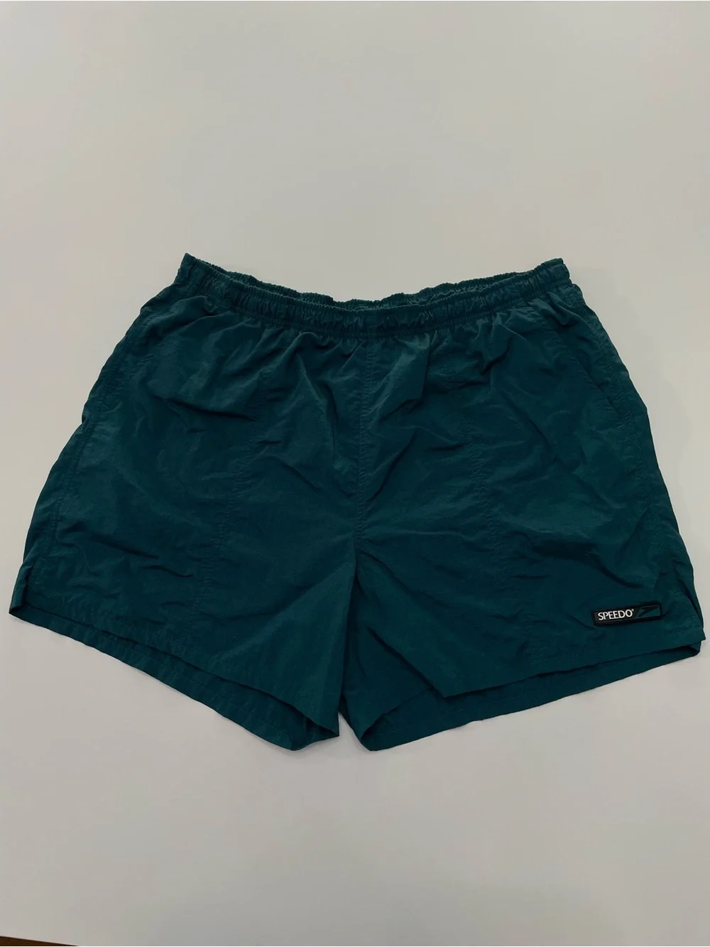 Speedo VTG Teal Swim Shorts Trunks Mens XL
